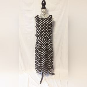 MSK Black & Gray Polka Dot Dress!!